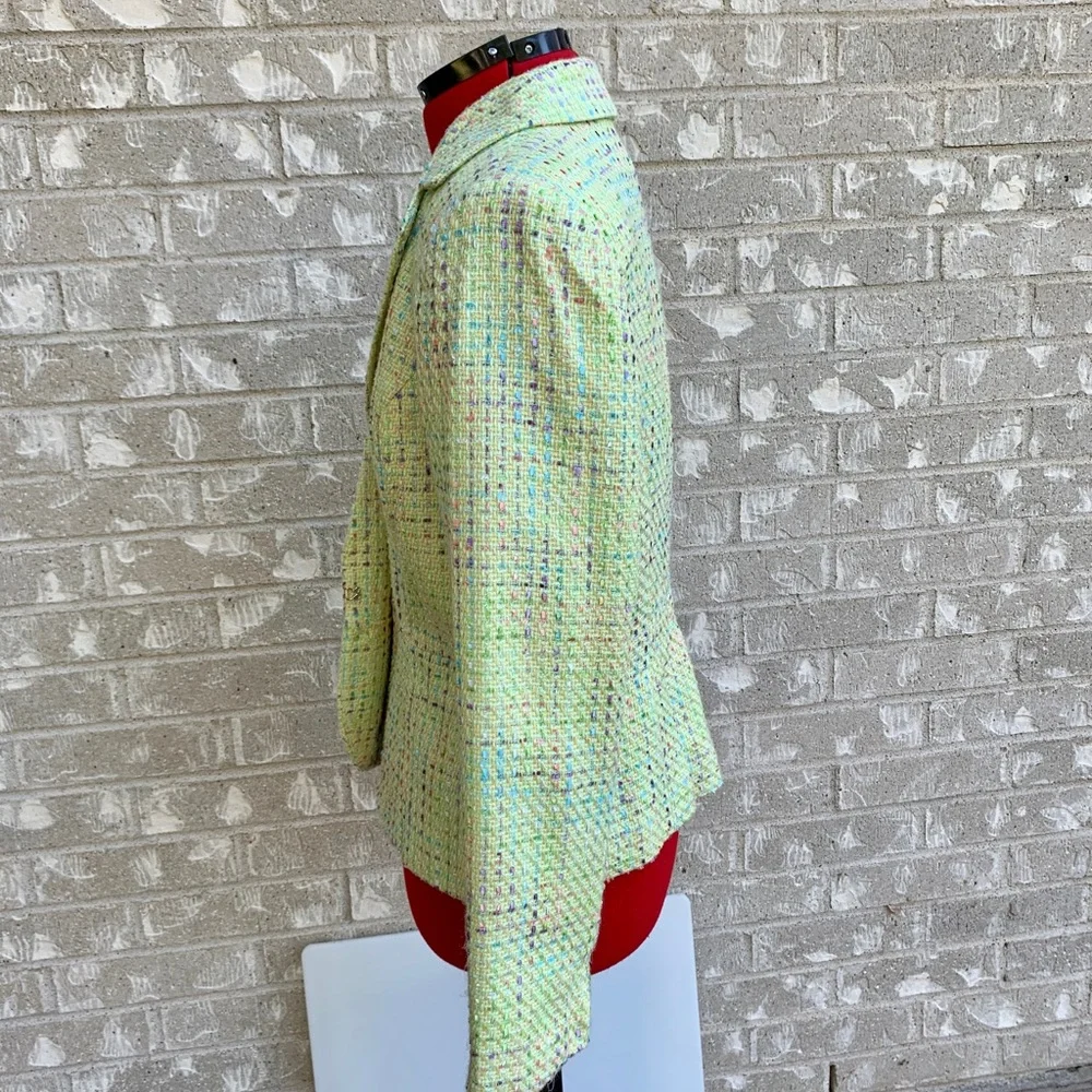 Good Clothes pale green size 10 tweed blazer - Picture 2 of 6